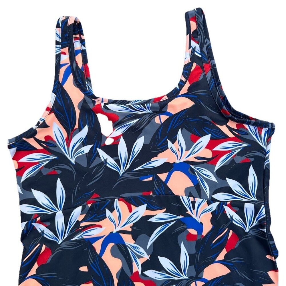 Columbia PFG Freezer III Dress Womens Size Medium Fishing Navy Floral UPF Casual - Picture 4 of 7